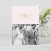 Maak ons aardig! | Vakantiekaart-Glitter & Petal Feestdagenkaart (Staand voorkant)