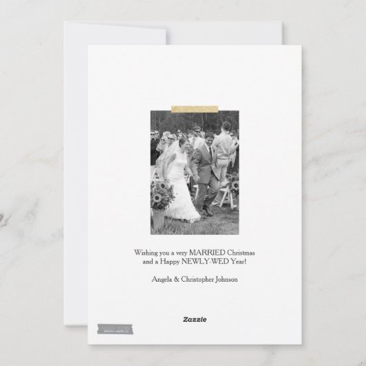 Maak ons aardig! | Vakantiekaart-Glitter & Petal Feestdagenkaart (Achterkant)