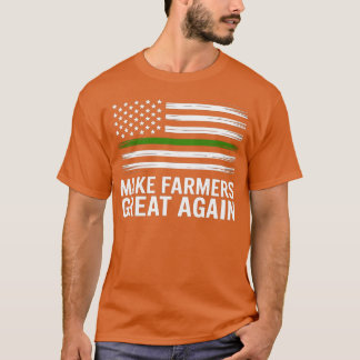 Maak onze boeren weer groot dunne groene lijn t-shirt