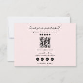 Maak onze dag bewerkbare kortingscode voor kleine  bedankkaart (Achterkant)