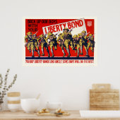 Maak onze jongens weer terug met je Liberty Bond. Poster (Keuken)