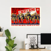 Maak onze jongens weer terug met je Liberty Bond. Poster (Thuiskantoor)