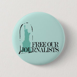 Maak onze journalisten vrij ronde button 5,7 cm