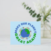 Maak onze planeet weer geweldig briefkaart (Staand voorkant)