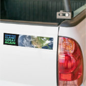 Maak onze planeet weer geweldig bumpersticker (Op Truck)