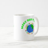 Maak onze planeet weer geweldig koffiemok (Voorkant rechts)
