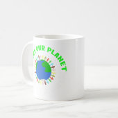 Maak onze planeet weer geweldig koffiemok (Voorkant links)