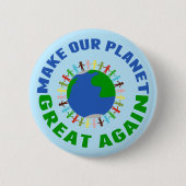 Maak onze planeet weer geweldig ronde button 5,7 cm (Voorkant)
