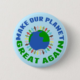 Maak onze planeet weer geweldig ronde button 5,7 cm