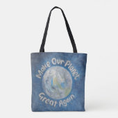 Maak onze planeet weer geweldig: Stop met de opwar Tote Bag (Achterkant)