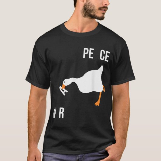 maak oorlog geen vrede meme zonder titel meme goos t-shirt (Voorkant)