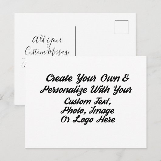 Maak op maat gemaakte gepersonaliseerde Save The D Briefkaart (Voorkant / Achterkant)