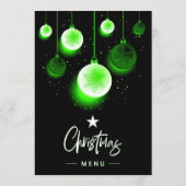 Maak op maat gemaakte Kerstversieringen Kerstmenu' Menu (Achterkant)