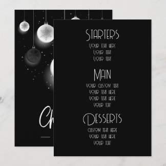 Maak op maat kerst ornamenten Kerstmenu's Menu