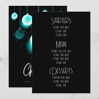 Maak op maat kerst ornamenten Kerstmenu's Menu