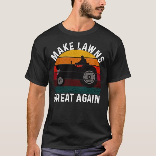 Maak opnieuw de grawns groot Lawn Mower Lawn Mowin T-shirt (Voorkant)
