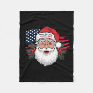 Maak opnieuw een geweldige kerst Xmas Trump Mega P Fleece Deken