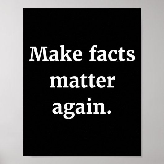 Maak opnieuw feiten Sticker Poster (Voorkant)