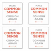 Maak opnieuw gemeenschappelijk gevoel sticker (Voorkant)