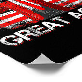 Maak opnieuw geweldige Santa Funny Trump Xmas-pyja Poster (Hoek)