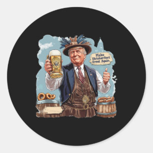 Maak opnieuw geweldige Trump Beer Mok Ronde Sticker