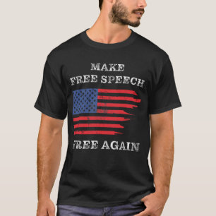 Maak opnieuw gratis spraak: conservatief t-shirt