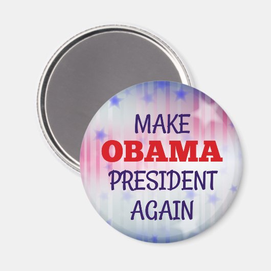 "maak opnieuw President van obama" Magneet (Voorkant / Achterkant)