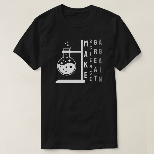 Maak opnieuw wetenschap t-shirt (Design voorkant)
