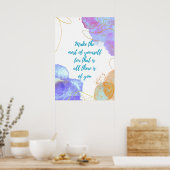 Maak optimaal gebruik van jezelf poster (Keuken)