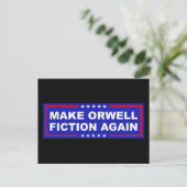 Maak Orwell Weer Fictie Briefkaart (Staand voorkant)