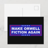 Maak Orwell Weer Fictie Briefkaart (Voorkant / Achterkant)