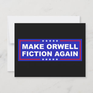Maak Orwell Weer Fictie Briefkaart