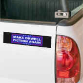 Maak Orwell Weer Fictie Bumpersticker (Op Truck)