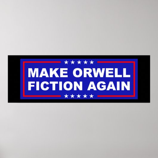 Maak Orwell Weer Fictie Poster (Voorkant)
