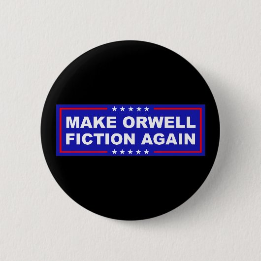 Maak Orwell Weer Fictie Ronde Button 5,7 Cm (Voorkant)