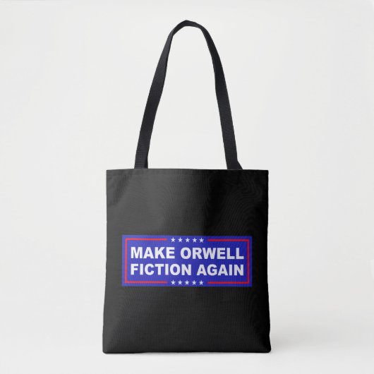 Maak Orwell Weer Fictie Tote Bag (Voorkant)