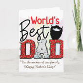 "Maak papa's dag extra speciaal!" Bedankkaart (Voorkant)