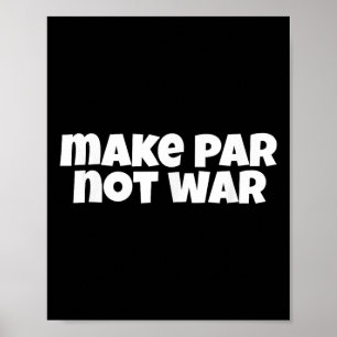 Maak Par Niet Oorlog Golf Handicap Tee Putter Driv Poster