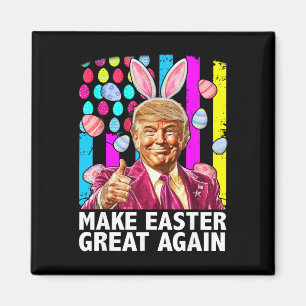 Maak Pasen Groot Again Funny Trump Bunny Lente H Magneet