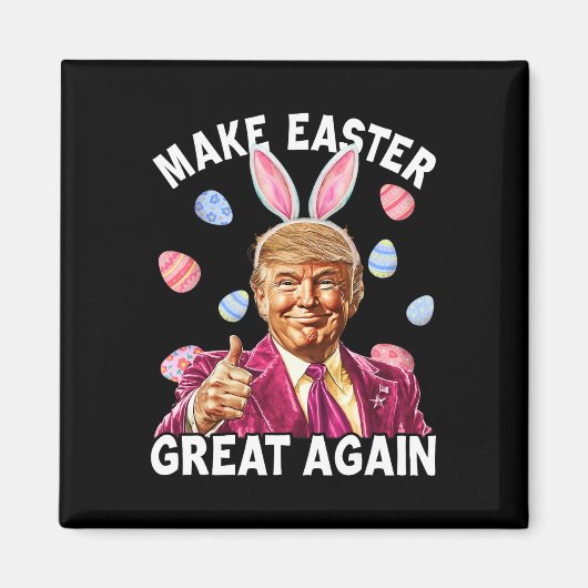 Maak Pasen Groot Again Funny Trump Bunny Lente H Magneet (Voorkant)