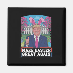 Maak Pasen Groot Again Funny Trump Bunny Lente H Magneet