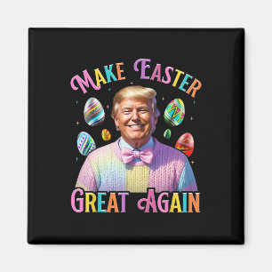 Maak Pasen Groot Again Funny Trump Bunny Lente H Magneet
