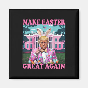 Maak Pasen Groot Again Funny Trump Bunny Lente H Magneet