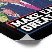 Maak Pasen Groot Again Funny Trump Bunny Lente H Poster (Hoek)