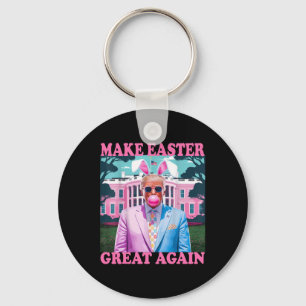Maak Pasen Groot Again Funny Trump Bunny Lente H Sleutelhanger