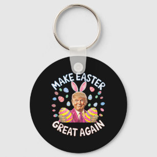 Maak Pasen Groot Again Funny Trump Bunny Lente H Sleutelhanger