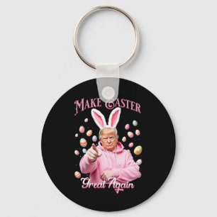 Maak Pasen Groot Again Funny Trump Bunny Lente H Sleutelhanger