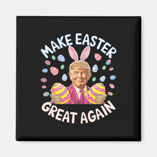 Maak Pasen Groot Again Funny Trump Konijn Lente H Magneet