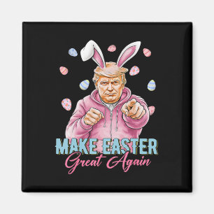 Maak Pasen Groot Again Funny Trump Konijn Lente H Magneet