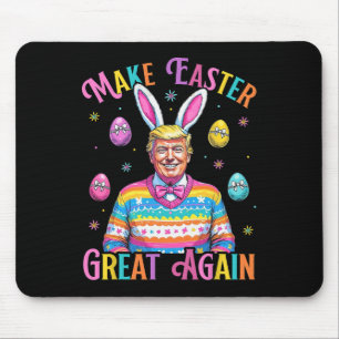 Maak Pasen Groot Again Funny Trump Konijn Lente H Muismat